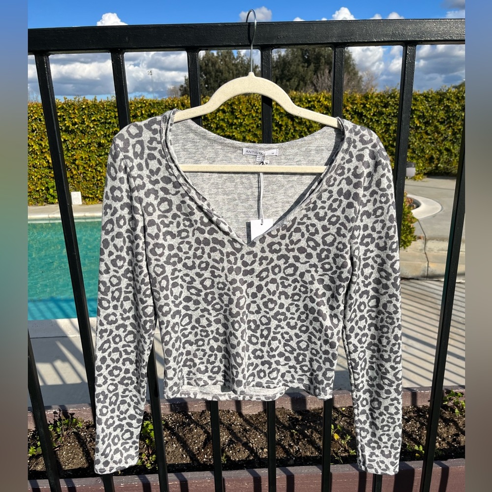 new cheetah print sweater!